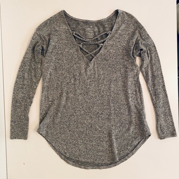 AMERICAN EAGLE Long Sleeve Top - Picture 4 of 6
